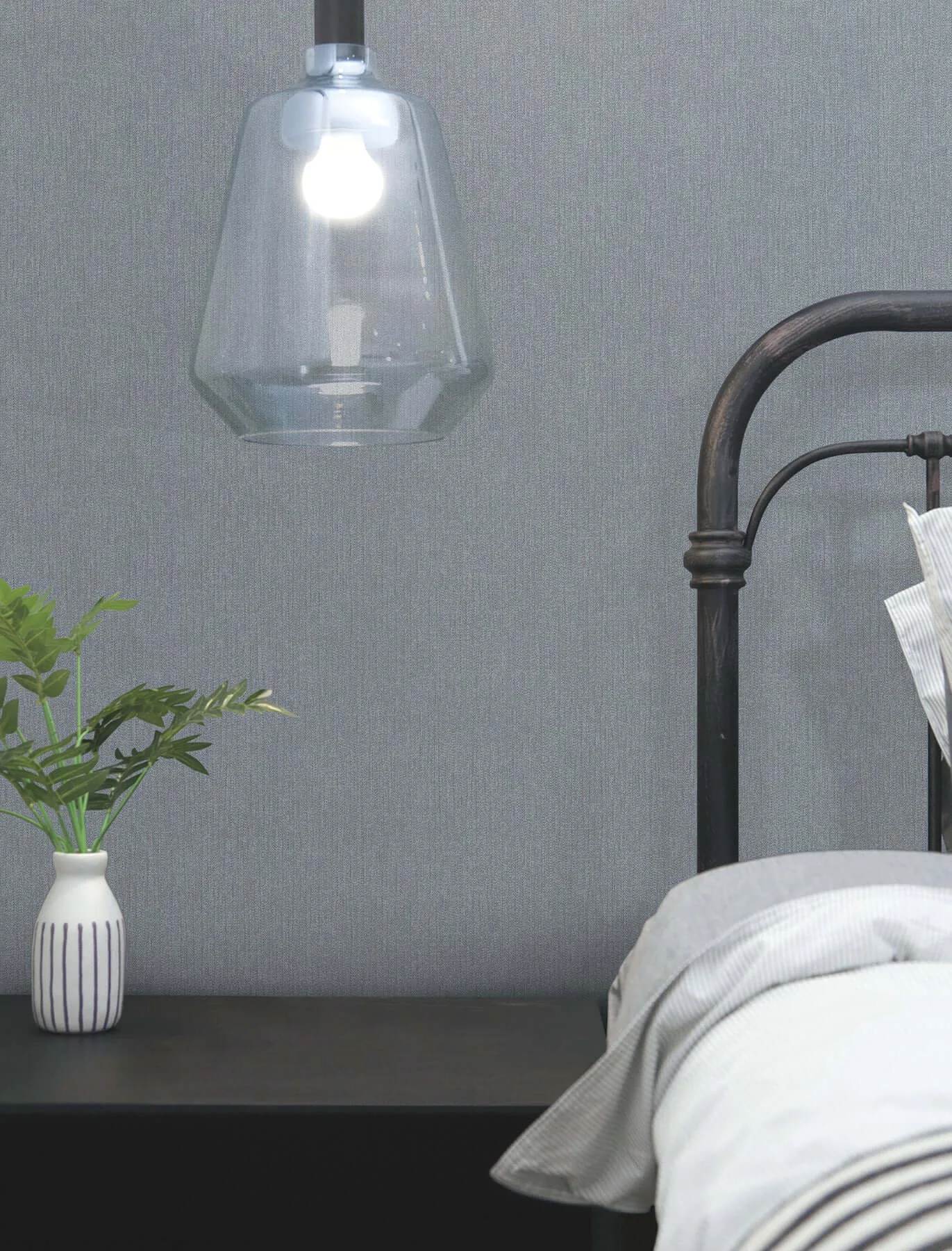 York Wallcoverings Purl One wallpaper, color Denim, SKU UD2511N