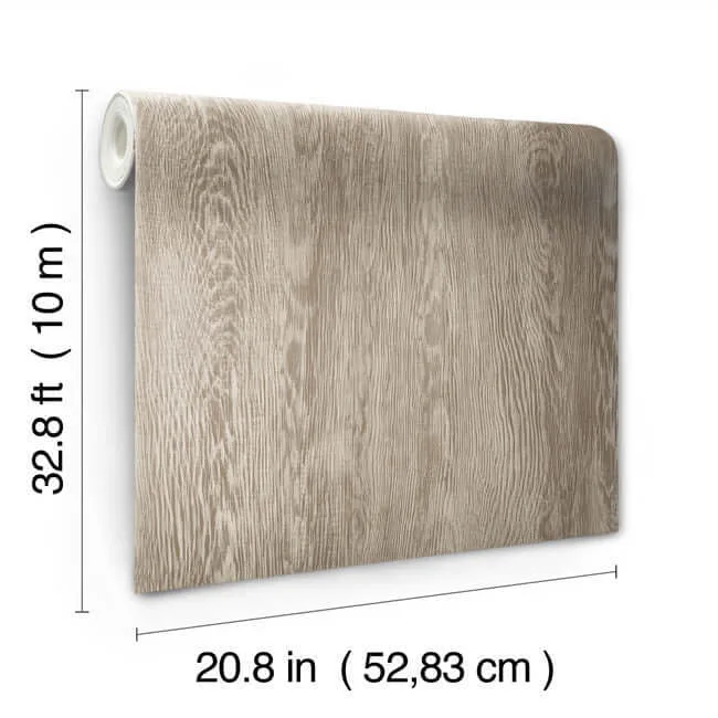 York Wallcoverings Quarter Sawn Wood wallpaper, color Brown, SKU FH4054