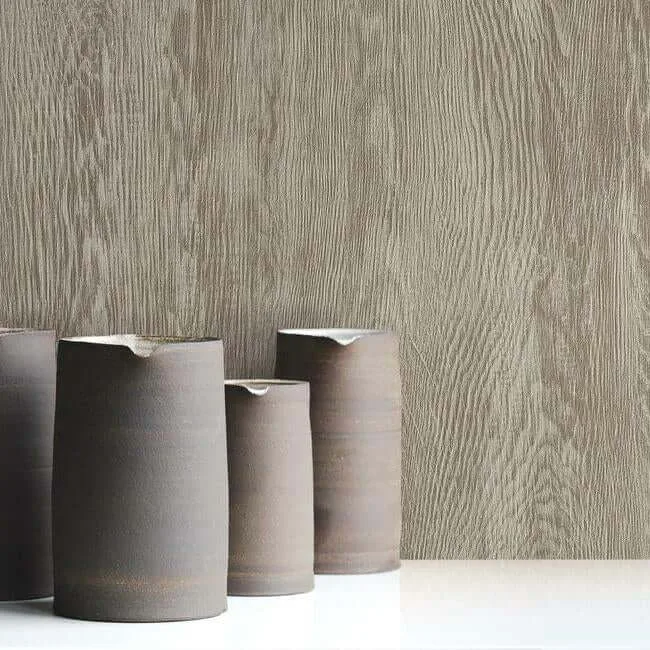 York Wallcoverings Quarter Sawn Wood wallpaper, color Brown, SKU FH4054
