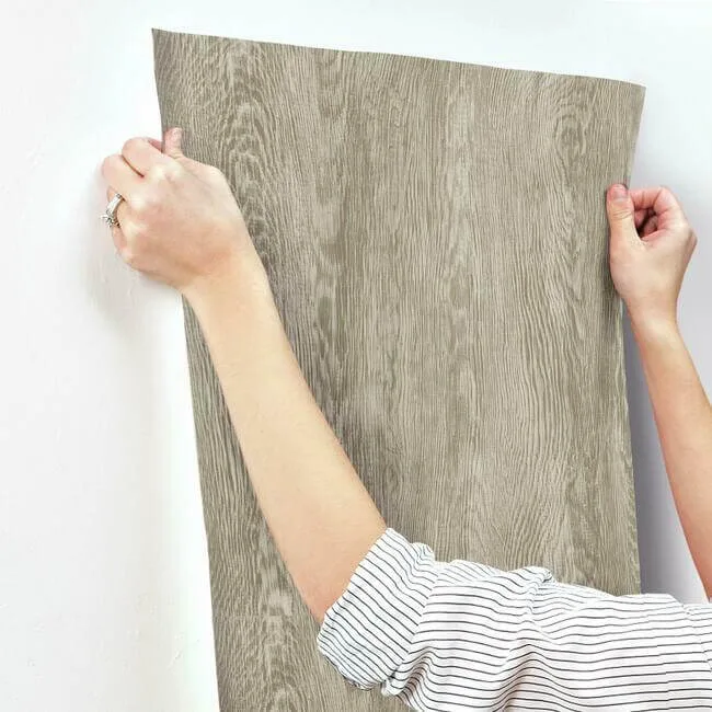 York Wallcoverings Quarter Sawn Wood wallpaper, color Brown, SKU FH4054