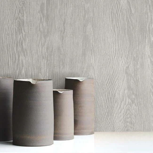 York Wallcoverings Quarter Sawn Wood wallpaper, color Grey, SKU FH4051