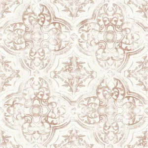 York Wallcoverings Quartet wallpaper, color Off White & Tan, SKU MN1892