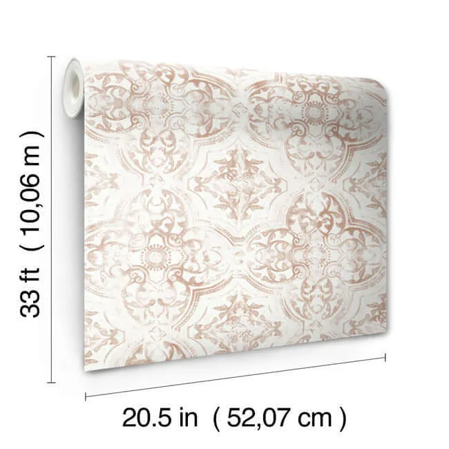 York Wallcoverings Quartet - Off White & Tan Wallpaper | Buy Online York Wallcoverings Quartet wallpaper, color Off White & Tan, SKU MN1892