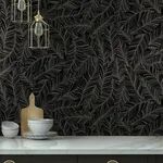 York Wallcoverings Rainforest Canopy - Black Wallpaper | Buy Online York Wallcoverings Rainforest Canopy wallpaper, color Black, SKU TC2712