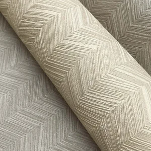 York Wallcoverings Raised Chevron wallpaper, color Taupe, SKU SI25362
