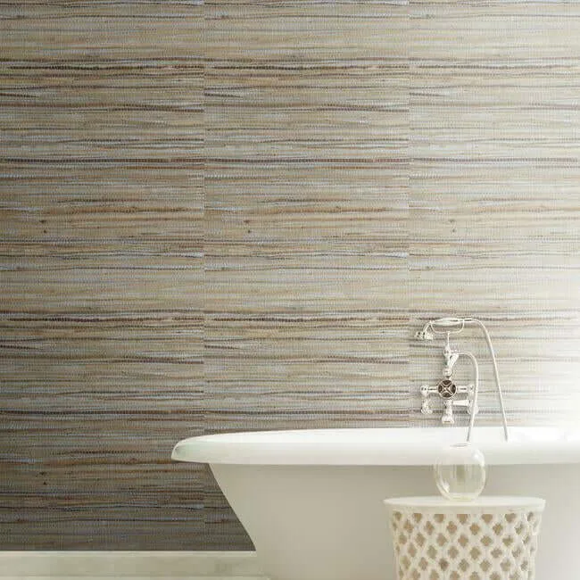 York Wallcoverings Raw Jute Grasscloth - Metallic Wallpaper | Buy Online York Wallcoverings Raw Jute Grasscloth wallpaper, color Metallic, SKU NZ0796