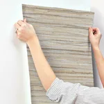 York Wallcoverings Raw Jute Grasscloth - Metallic Wallpaper | Buy Online York Wallcoverings Raw Jute Grasscloth wallpaper, color Metallic, SKU NZ0796