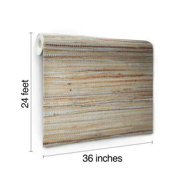 York Wallcoverings Raw Jute Grasscloth - Metallic Wallpaper | Buy Online York Wallcoverings Raw Jute Grasscloth wallpaper, color Metallic, SKU NZ0796