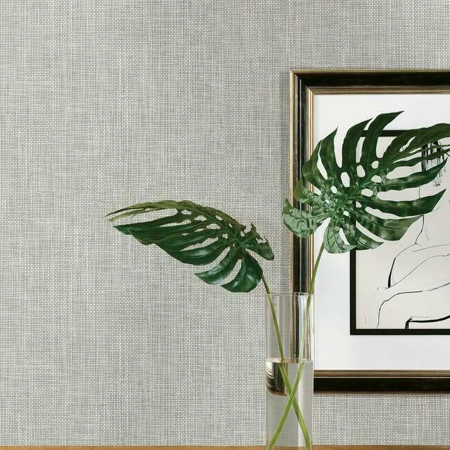 York Wallcoverings Reed Basket wallpaper, color White, SKU PSW1284RL