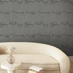 York Wallcoverings Rhythm & Rhyme wallpaper, color Charcoal, SKU FM1062