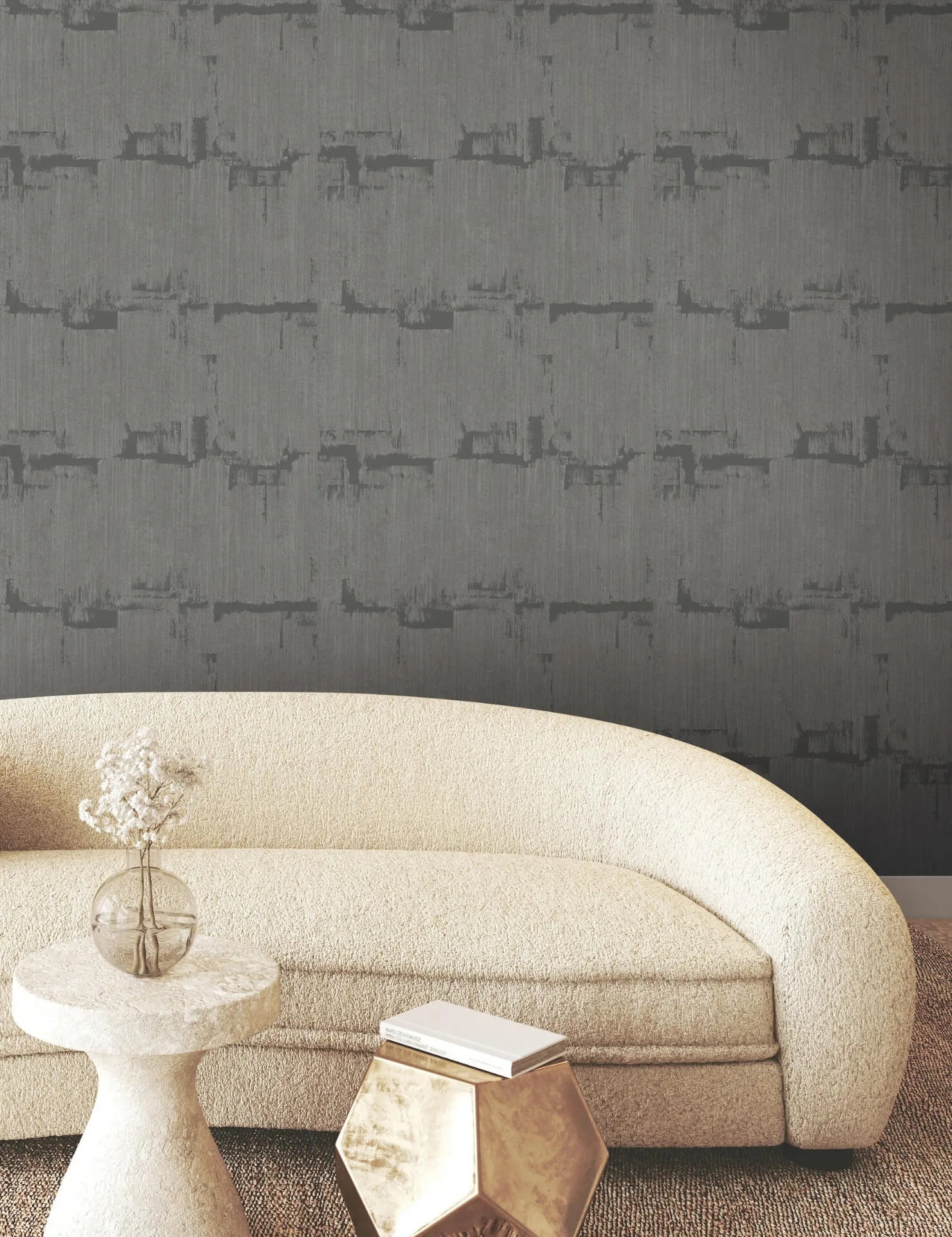 York Wallcoverings Rhythm & Rhyme wallpaper, color Charcoal, SKU FM1062