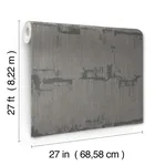 York Wallcoverings Rhythm & Rhyme wallpaper, color Charcoal, SKU FM1062