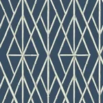 York Wallcoverings Riviera Bamboo Trellis - Navy Wallpaper | Buy Online York Wallcoverings Riviera Bamboo Trellis wallpaper, color Navy, SKU CV4449
