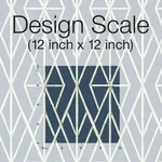 York Wallcoverings Riviera Bamboo Trellis - Navy Wallpaper | Buy Online York Wallcoverings Riviera Bamboo Trellis wallpaper, color Navy, SKU CV4449