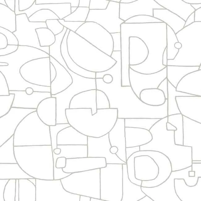 York Wallcoverings Robotics wallpaper, color Grey, SKU PSW1266RL