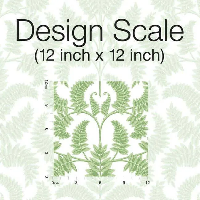York Wallcoverings Royal Fern Damask wallpaper, color Green, SKU DM4961