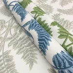 York Wallcoverings Royal Fern Damask wallpaper, color Blue, SKU DM4962