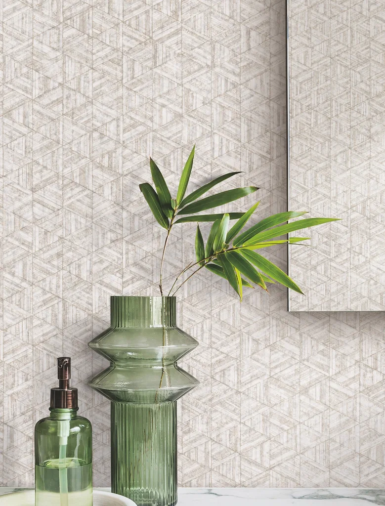 York Wallcoverings Rune wallpaper, color Chestnut, SKU UD2580N