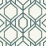 York Wallcoverings Sawgrass Trellis wallpaper, color White & Blue, SKU TC2634