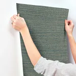 York Wallcoverings Scotland Tweed wallpaper, color Ocean, SKU SI24973