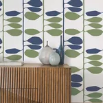 York Wallcoverings Sculpted Vines wallpaper, color Alpine & Ultramarine, SKU ZM2801