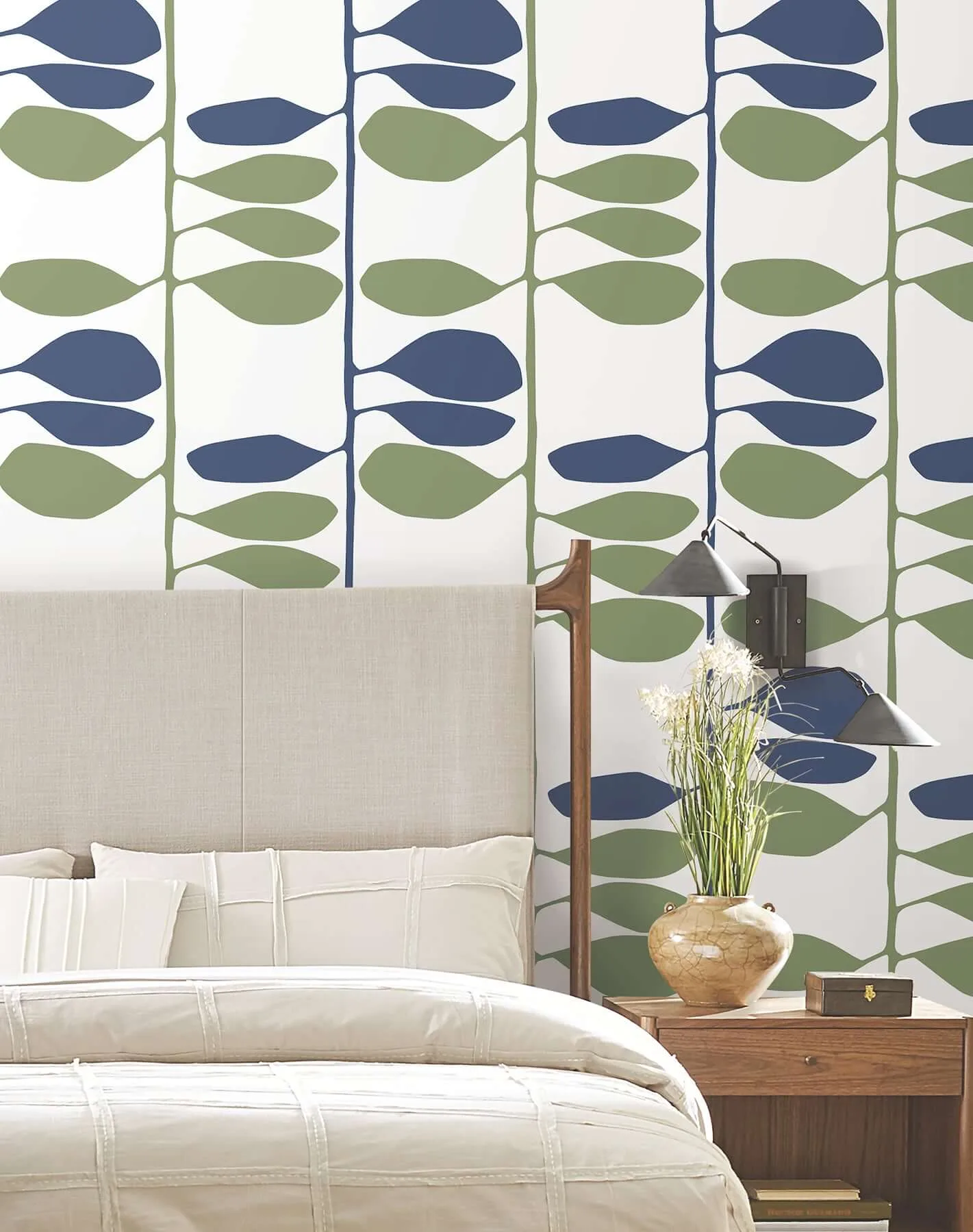 York Wallcoverings Sculpted Vines wallpaper, color Alpine & Ultramarine, SKU ZM2801