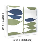 York Wallcoverings Sculpted Vines wallpaper, color Alpine & Ultramarine, SKU ZM2801