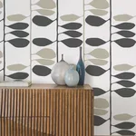 York Wallcoverings Sculpted Vines - Carbon & Linen Wallpaper | Buy Online York Wallcoverings Sculpted Vines wallpaper, color Carbon & Linen, SKU ZM2804