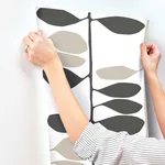 York Wallcoverings Sculpted Vines - Carbon & Linen Wallpaper | Buy Online York Wallcoverings Sculpted Vines wallpaper, color Carbon & Linen, SKU ZM2804