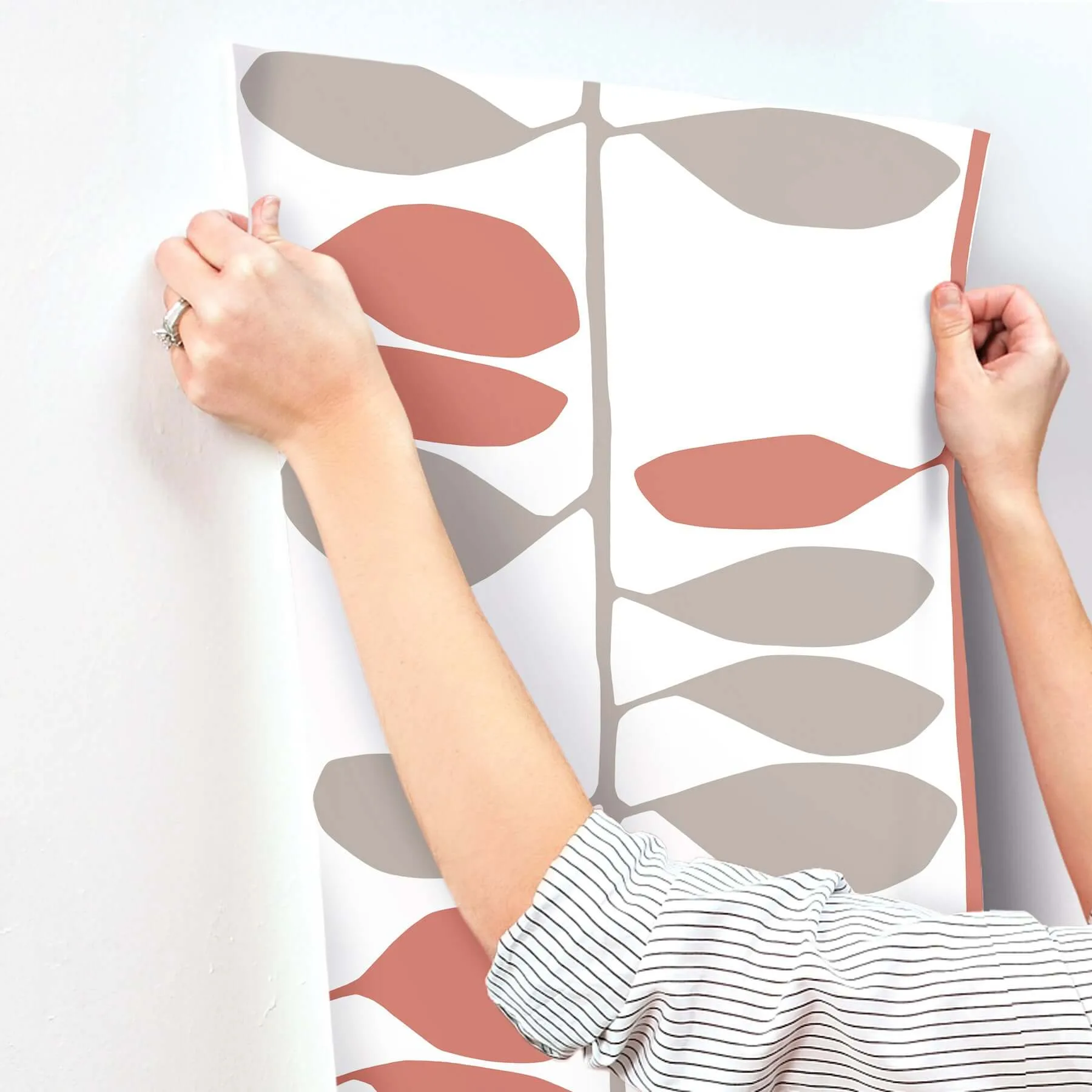 York Wallcoverings Sculpted Vines - Vermillion & Graphite Wallpaper | Buy Online York Wallcoverings Sculpted Vines wallpaper, color Vermillion & Graphite, SKU ZM2802
