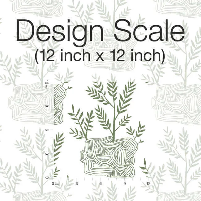 York Wallcoverings Seedlings - Green Wallpaper | Buy Online York Wallcoverings Seedlings wallpaper, color Green, SKU PSW1226RL