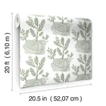 York Wallcoverings Seedlings - Green Wallpaper | Buy Online York Wallcoverings Seedlings wallpaper, color Green, SKU PSW1226RL