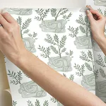 York Wallcoverings Seedlings - Green Wallpaper | Buy Online York Wallcoverings Seedlings wallpaper, color Green, SKU PSW1226RL