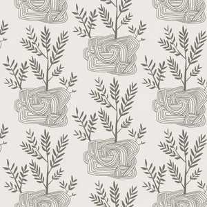 York Wallcoverings Seedlings wallpaper, color Grey, SKU PSW1227RL
