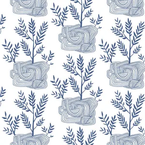 York Wallcoverings Seedlings wallpaper, color Blue, SKU PSW1228RL