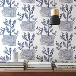 York Wallcoverings Seedlings - Blue Wallpaper | Buy Online York Wallcoverings Seedlings wallpaper, color Blue, SKU PSW1228RL