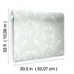 York Wallcoverings Shell Damask - Blue Wallpaper | Buy Online York Wallcoverings Shell Damask wallpaper, color Blue, SKU DM5021