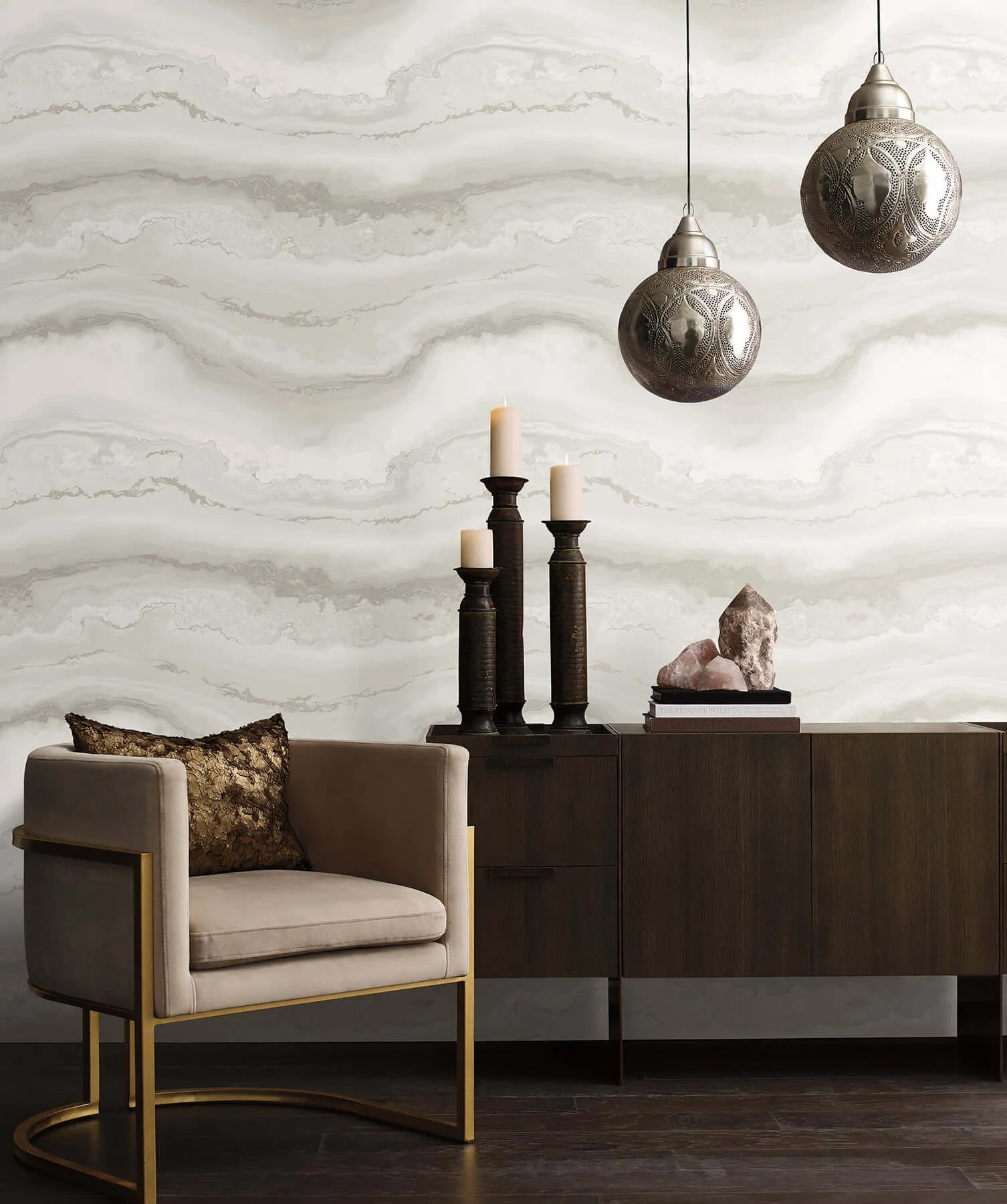 York Wallcoverings Shifting Sands - Salt Grey Wallpaper | Buy Online York Wallcoverings Shifting Sands wallpaper, color Salt Grey, SKU PSW1558RL