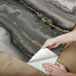 York Wallcoverings Shifting Sands wallpaper, color Onyx, SKU PSW1561RL