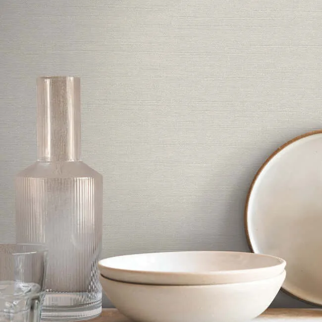 York Wallcoverings Shimmering Linen - Ivory Wallpaper | Buy Online York Wallcoverings Shimmering Linen wallpaper, color Ivory, SKU SI24373