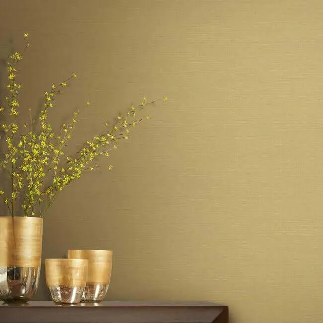 York Wallcoverings Shining Sisal Grasscloth wallpaper, color Beige Metallic, SKU Y6200910