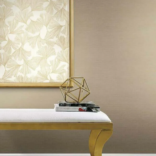 York Wallcoverings Shining Sisal Grasscloth - Tan Metallic Wallpaper | Buy Online York Wallcoverings Shining Sisal Grasscloth wallpaper, color Tan Metallic, SKU Y6200906