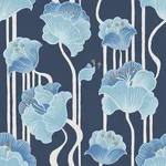 York Wallcoverings Shirley - Blue Wallpaper | Buy Online York Wallcoverings Shirley wallpaper, color Blue, SKU PSW1569RL