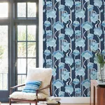 York Wallcoverings Shirley - Blue Wallpaper | Buy Online York Wallcoverings Shirley wallpaper, color Blue, SKU PSW1569RL
