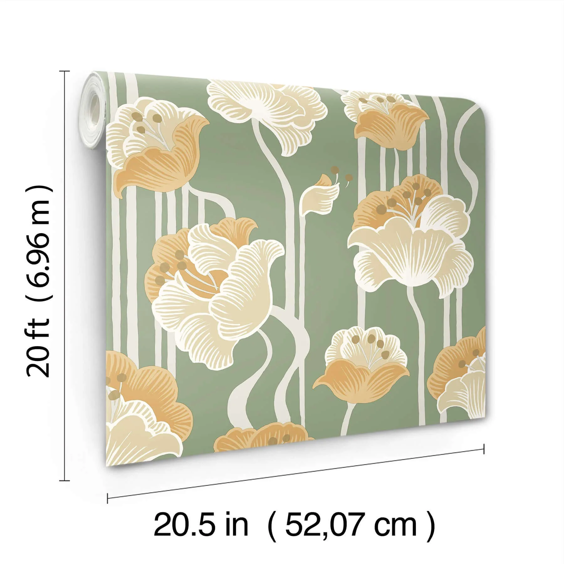 York Wallcoverings Shirley - Green Wallpaper | Buy Online York Wallcoverings Shirley wallpaper, color Green, SKU PSW1570RL