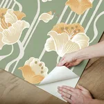 York Wallcoverings Shirley - Green Wallpaper | Buy Online York Wallcoverings Shirley wallpaper, color Green, SKU PSW1570RL