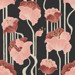 York Wallcoverings Shirley - Coral Wallpaper | Buy Online York Wallcoverings Shirley wallpaper, color Coral, SKU PSW1571RL