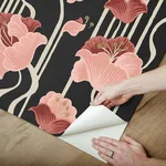 York Wallcoverings Shirley - Coral Wallpaper | Buy Online York Wallcoverings Shirley wallpaper, color Coral, SKU PSW1571RL