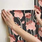 York Wallcoverings Shirley - Coral Wallpaper | Buy Online York Wallcoverings Shirley wallpaper, color Coral, SKU PSW1571RL