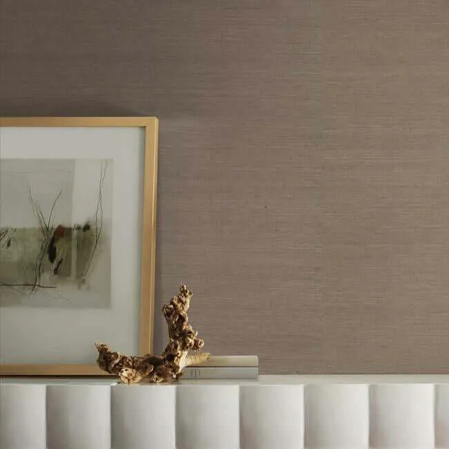 York Wallcoverings Sisal Grasscloth wallpaper, color Brown, SKU MW9270